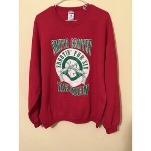 Vintage‎ Smith Center Shooting Team Crew Neck   Sweatershirt Red XL